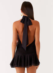 Mini-robe en mousseline Willow - Motif floral sombre