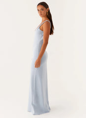 Robe longue Anastasia - Bleu