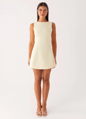 Mini-robe Lulita - Jaune crème au beurre