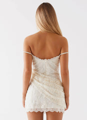 Mini-robe moulante - Blanche