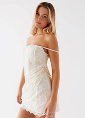 Mini-robe moulante - Blanche
