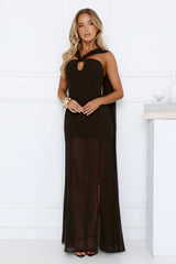 Robe longue "Dressed To Perfection" noire