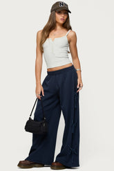Pantalon de survêtement Claudette Baggy à ruban