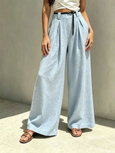 Women's Solid-color Loose-fit Slimming Casual Wide-leg Pants