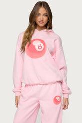 Sweat à capuche oversize Lucky 8