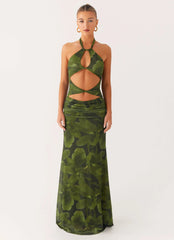 Robe longue Tatyana - Imprimé floral tropical
