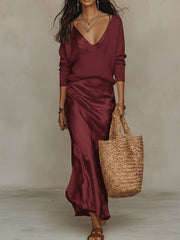 Women's Ice Silk Dress – Cool, Breathable & Lightweight