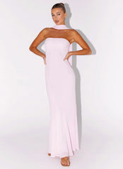 Robe longue Under The Pagoda - Rose