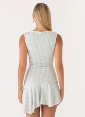 Mini-robe délice d'été - Rayures vintage