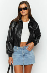 Veste courte Abbi noire