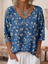 Cozy Colorful Watercolor-print Cotton T-shirt