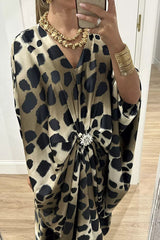 Women's Designer Batwing Sleeve Mid-length Dress
