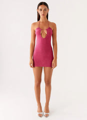 Robe courte Jupiter - Framboise
