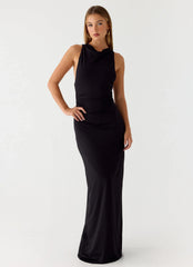 Robe longue Hidden Agenda - Noir