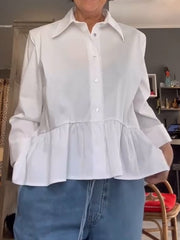 Casual High-low Cotton Shirt