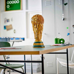 Editions Sports Official FIFA World Cup Trophy - 3D DIY Model with Collectible Minifigure - Football Gift for Boys & Girls Ages 12 and Over and Adult Fans