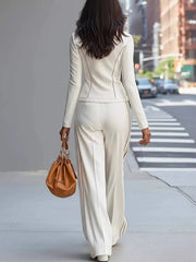 Women's Slim-fit Casual Sports Long-sleeve Suit