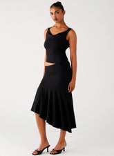 Jupe Midi Wonderlust - Noir