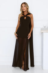 Robe longue "Dressed To Perfection" noire