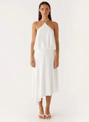 Robe midi To The Girls - Blanc