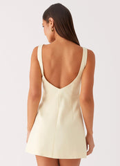 Mini-robe Lulita - Jaune crème au beurre