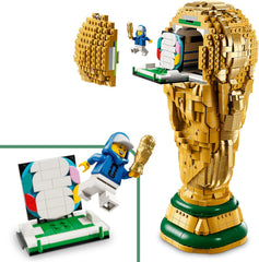 Editions Sports Official FIFA World Cup Trophy - 3D DIY Model with Collectible Minifigure - Football Gift for Boys & Girls Ages 12 and Over and Adult Fans