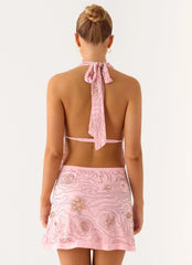 Mini-robe Femme active - Rose poudré