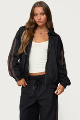 Veste de survêtement Kieran en nylon rayé