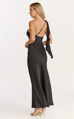 Robe midi Calix - Robe nuisette asymétrique noire