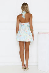 Robe Courte Fleurie Halter Daydream Bloom