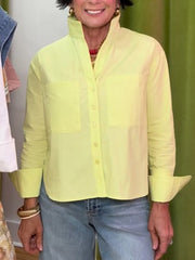 Minimalist & Elegant Stand-collar Blouse