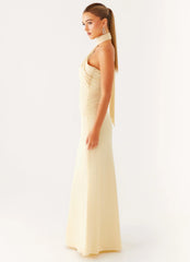 Robe longue Songbird - Jaune