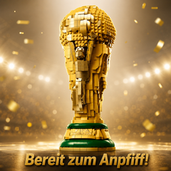Editions Sports Official FIFA World Cup Trophy - 3D DIY Model with Collectible Minifigure - Football Gift for Boys & Girls Ages 12 and Over and Adult Fans