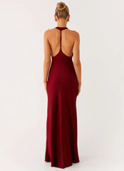 Robe longue Angie - Bourgogne
