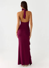 Robe longue Charmed By You - Prune
