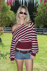 Pull oversize épaules dénudées Mika