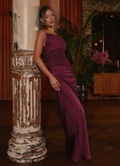 Robe longue Eternal Energy - Merlot