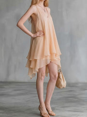 Women's Sleeveless Chiffon Slip Dress