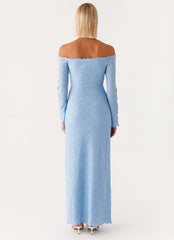 Robe longue Elouera - Bleu ciel