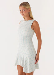 Mini-robe délice d'été - Rayures vintage
