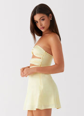 Mini-robe Tianna - Jaune