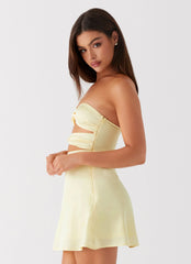 Mini-robe Tianna - Jaune