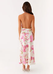 Robe midi Jensen - Imprimé floral ivoire