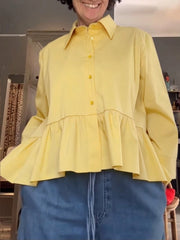 Casual High-low Cotton Shirt