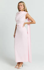 Robe Visenta - Robe asymétrique rose