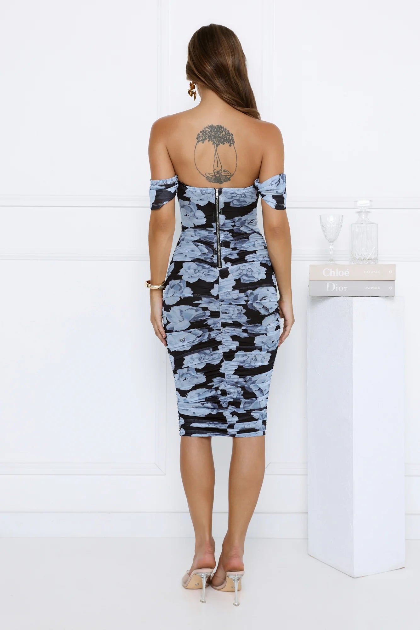 Robe midi Club Fit bleue