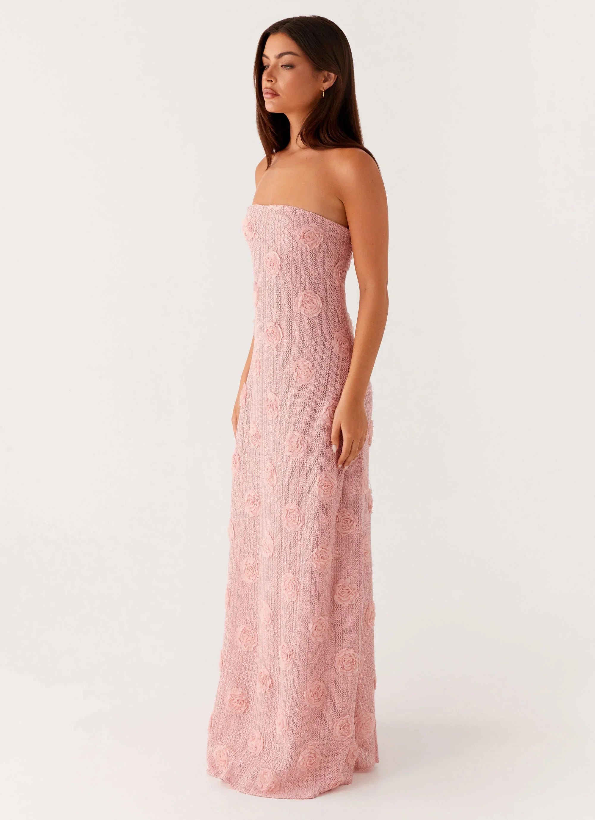 Robe longue Holly - Rose