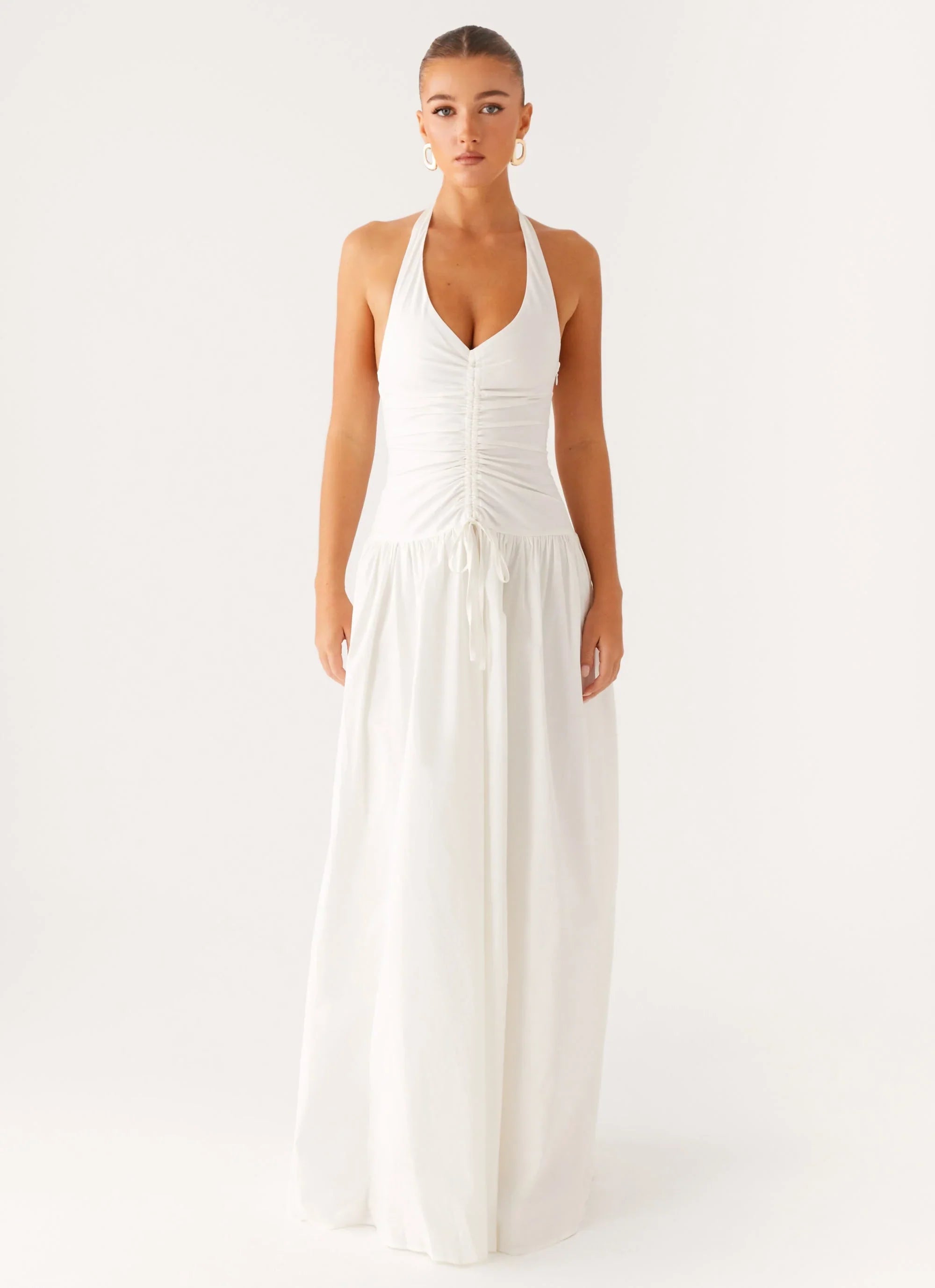 Robe longue Narnie - Ivoire