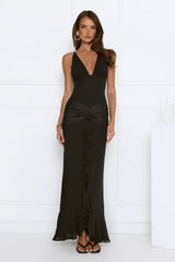 Robe longue de soirée Radiant noire