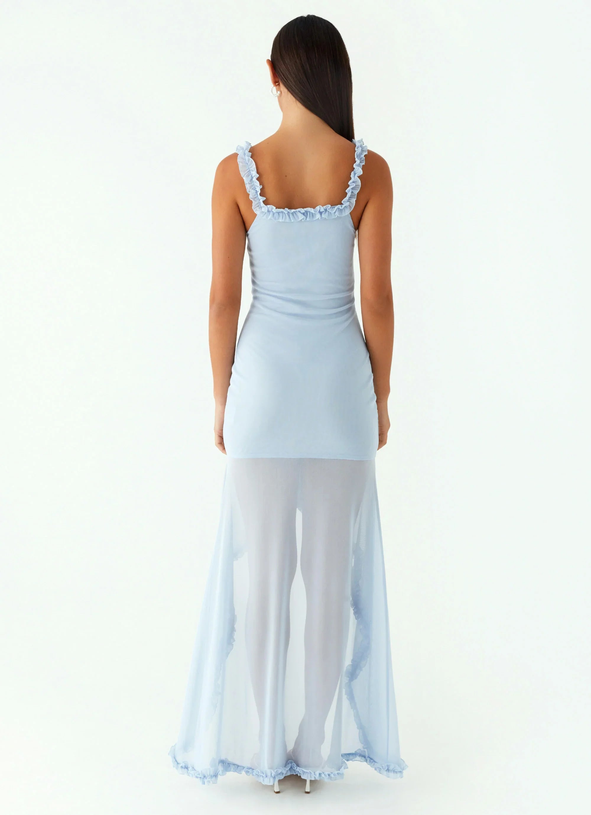Robe longue Belinda - Bleu